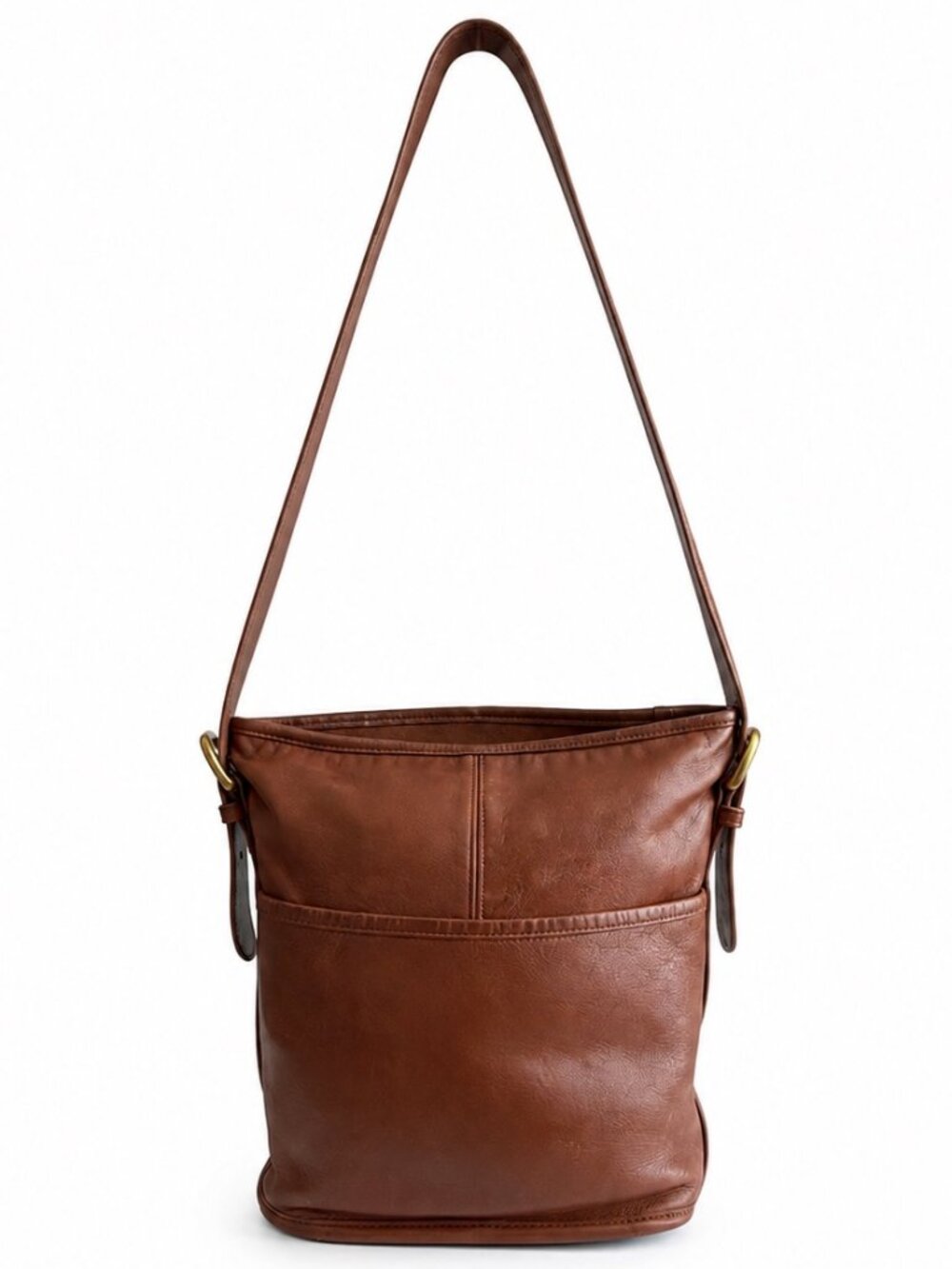 Vintage Coach 4153 Bleeker Bag Crossbody Shoulder Bag British Tan Leather USA 19